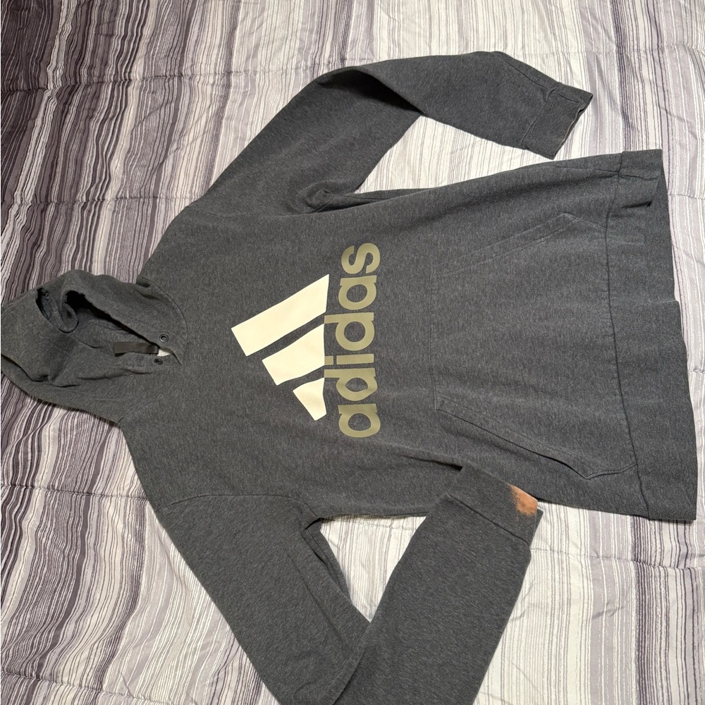Adidas Gray Hoodie with Logo